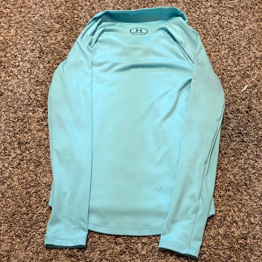 Under Armour Kids Light Blue Quarter-Zip Pullover